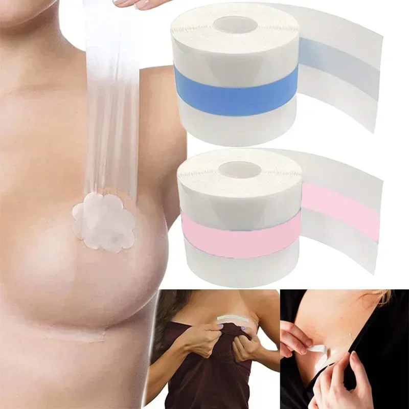 

Clear Boob Tape Adhesive Breast Bra Lift Tape Push Up Sticky Body Breathable Invisible Boobytape for Women