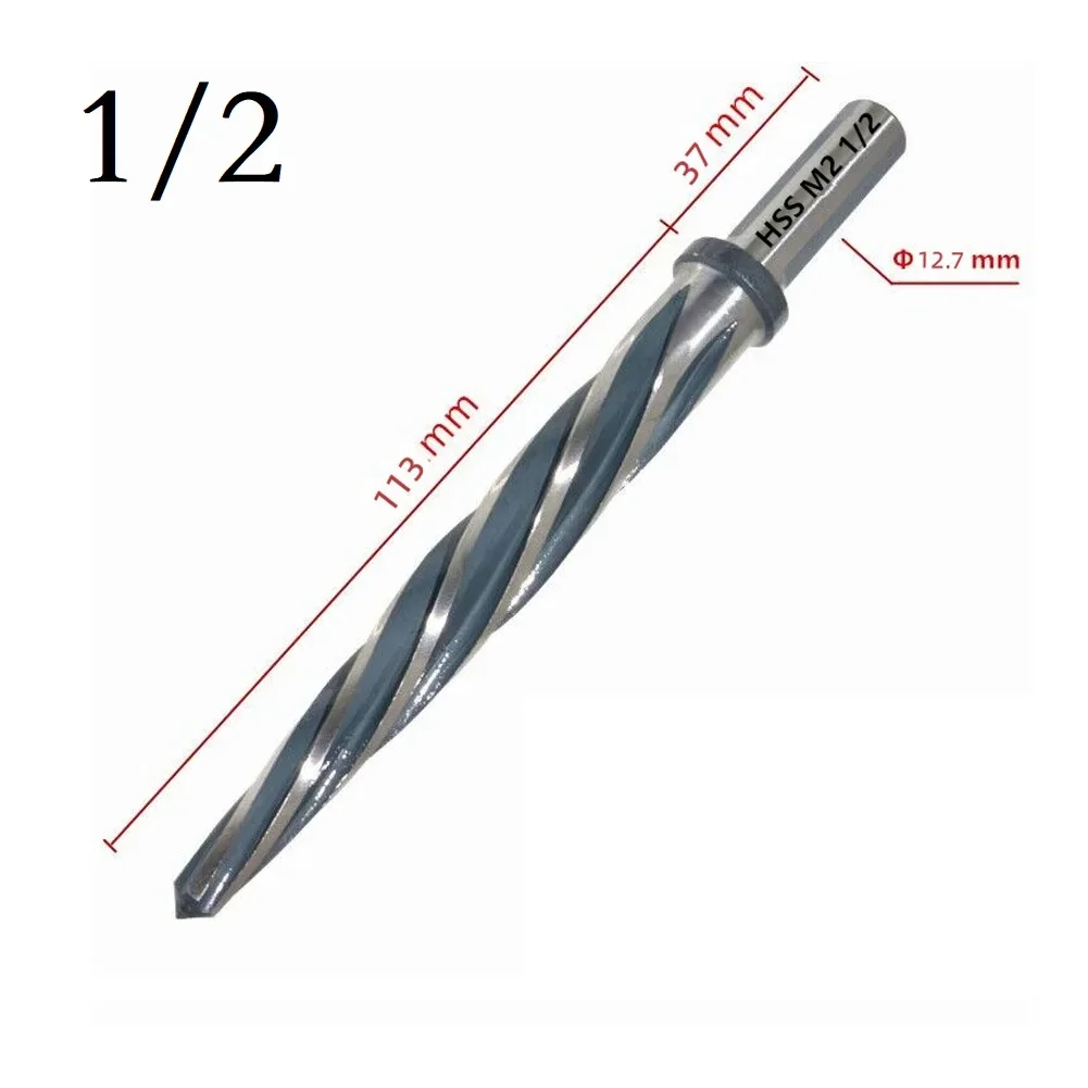 Tapered Reamer Bridge Reamer 1/2 Inch Shank For Metal HSS 3/8 1/2 5/8 3/4 13/16 Inch Bridge Reamer Bit New Practical