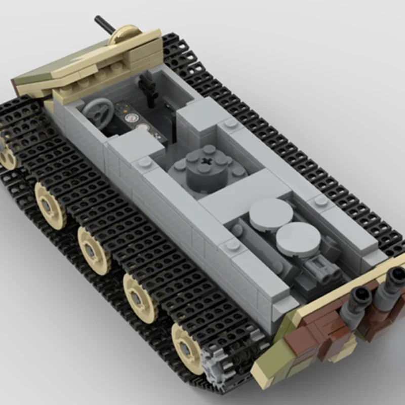 Bloques de construcción Moc para niños, tanque alemán para armar juguete de ladrillos, serie militar, serie WW2 Panther G, ideal para regalo