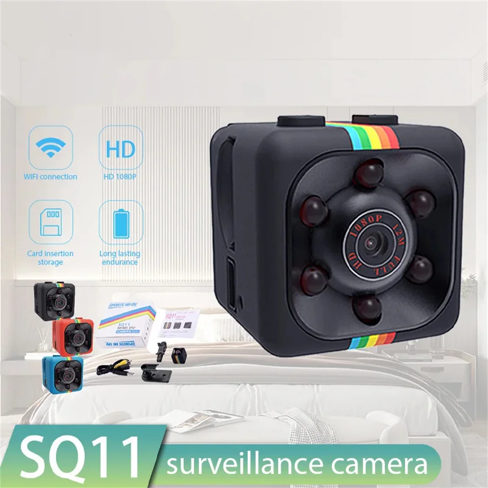 SQ11 Mini Camera HD 1080P Wireless Sensor Night Vision Camcorder Motion Detection DVR Micro Cam Sport DV Audio Video Recorder