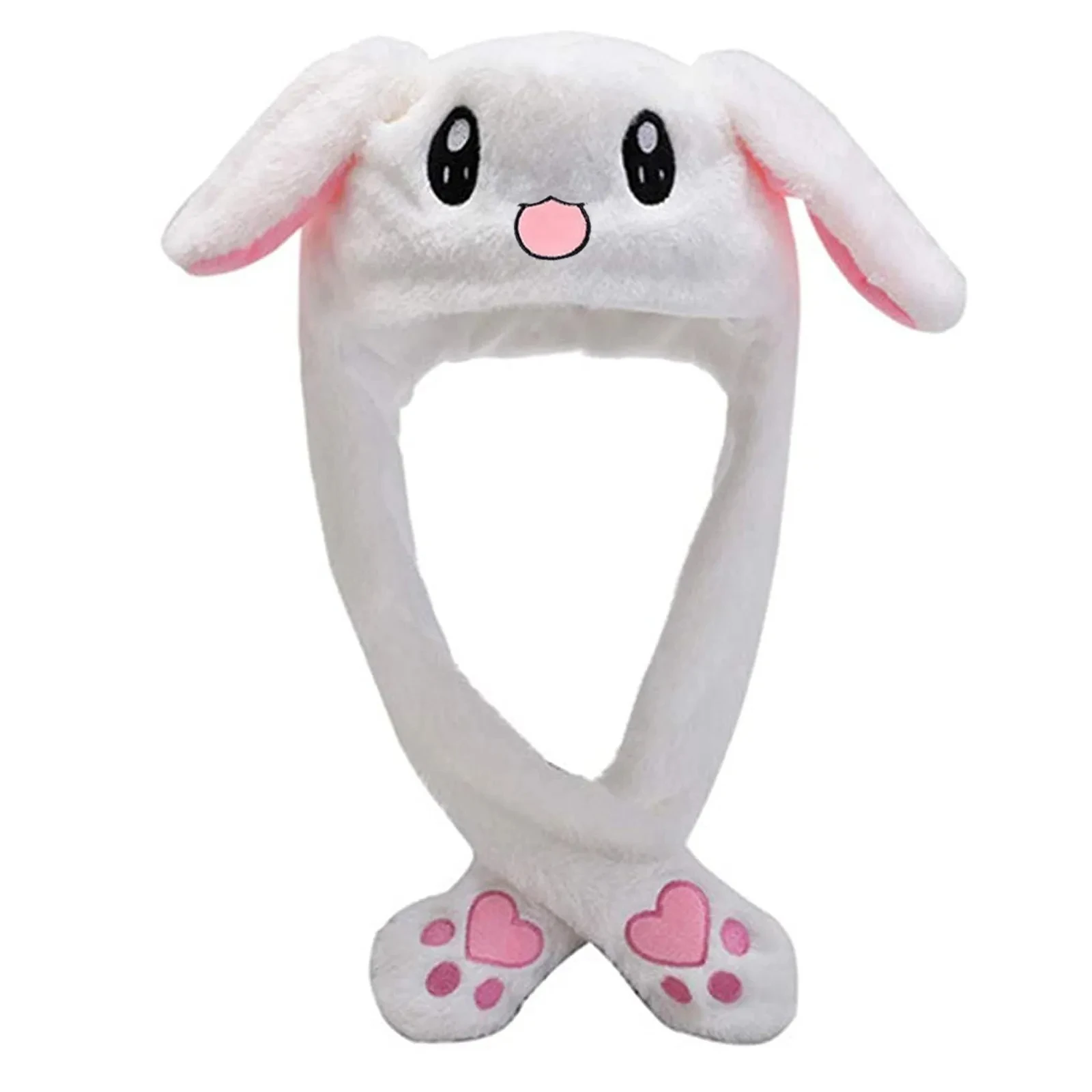 Cute Bunny Hat Ear Moving Jumping Hat Plush Rabbit Hat Cute Cap For Girls Children\'S Hats