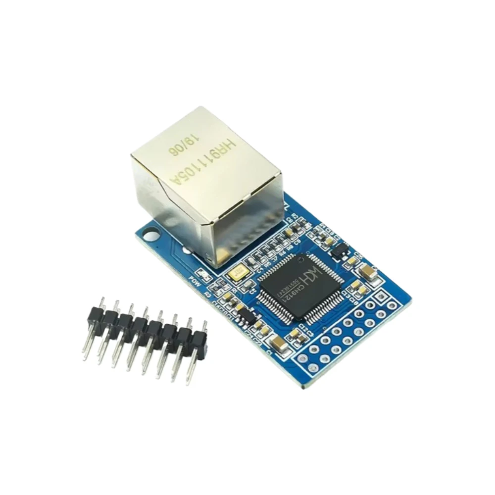 CH9121 Serial to Ethernet Module UART to LAN Network Server for STM32 MCU IoT Remote Data Transmission