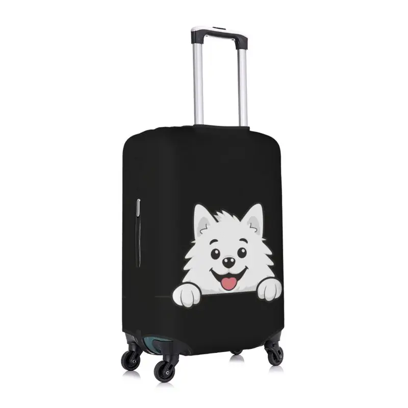 Samoyed Dog pattern Fashion Travel Suitcase Protective Cover Luggage Protective Cover Suitable for 18-32 Inch Suitcases DIY