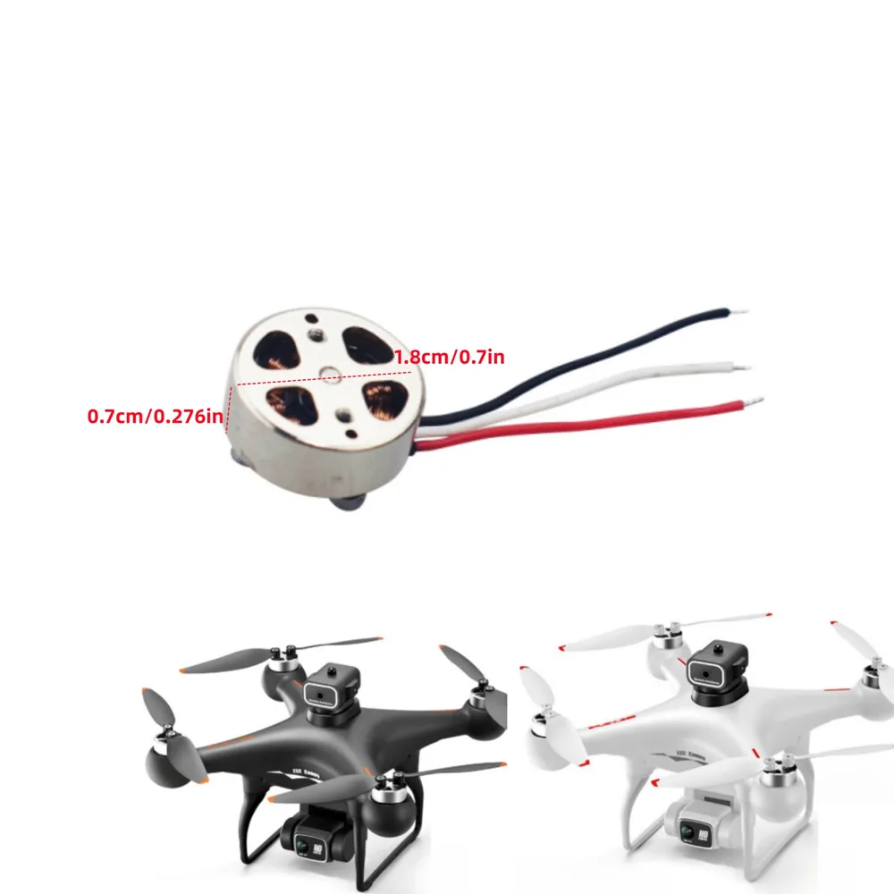 Brushless Motor para Evitar Obstáculos RC Drone, HD Dual Camera, Quadcopter Aéreo, Acessórios para Motor, S116, 2pcs