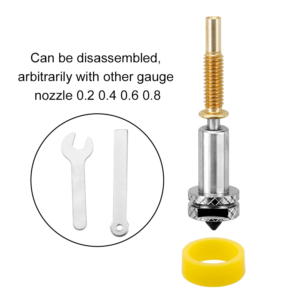 Für REVO Düse verbesserte High Flow einteilige gehärtete Stahldüse 0,2 0,4 0,6 0,8 mm Hotend Kit Düsen 3D-Druckerzubehör – Detail 8