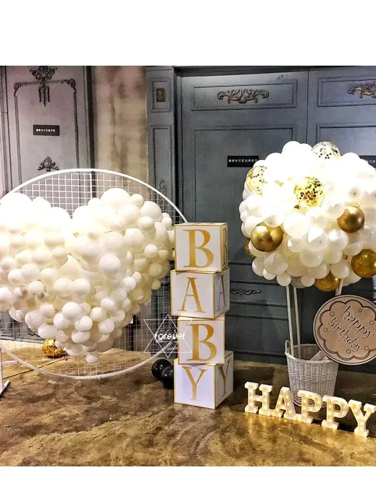IJzeren raster cirkel huwelijksboog frame, bruiloft verjaardagsfeestje, baby shower decoratie, home party decoratie Noel achtergrond stand - afbeelding 2