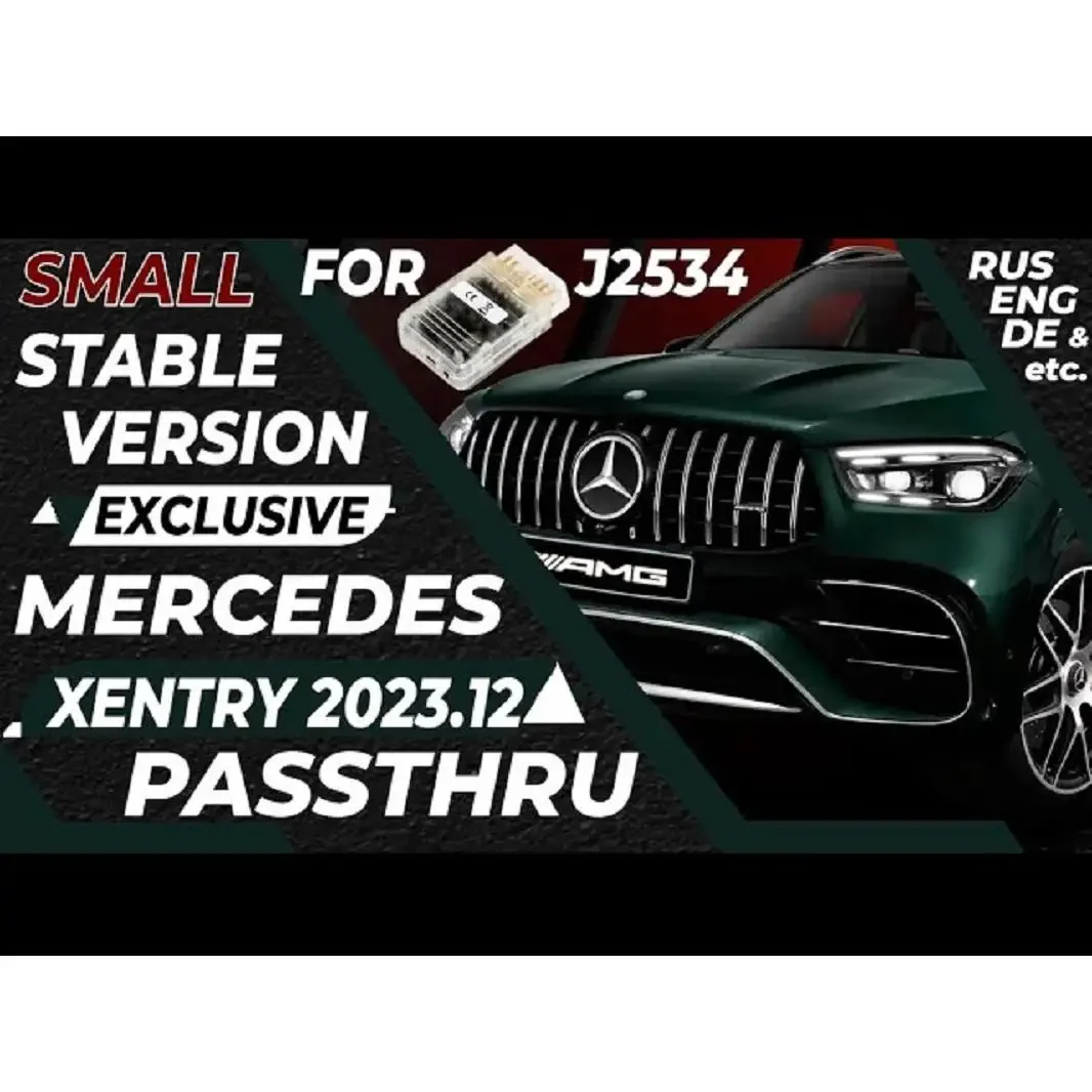 Xentry Passthru 12.2023 Diagnostic for Mercedes-Benz DAS EWA EPC WIS/ASRA for J2534 Scan LATEST Software Passthru Diagnosis