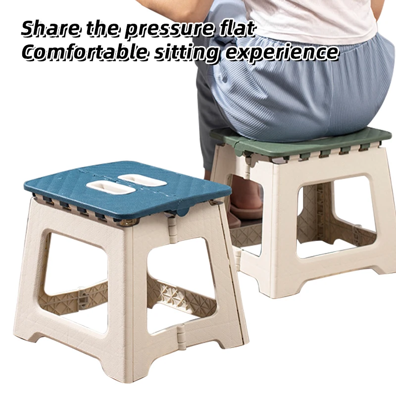 MUMUCC Plastic Thickened Folding Stool, Indoor Chair for Kindergarten Children, Portable Outdoor Camping, Modern Folding Chair