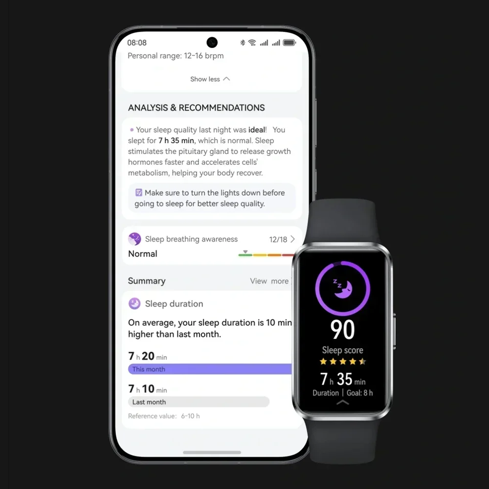ساعة ذكية Huawei Band 10 أصلية جديدة لعام 2025، متوافقة مع IOS وAndroid، تتبع النوم، مراقبة الصحة، عمر البطارية 14 يومًا،