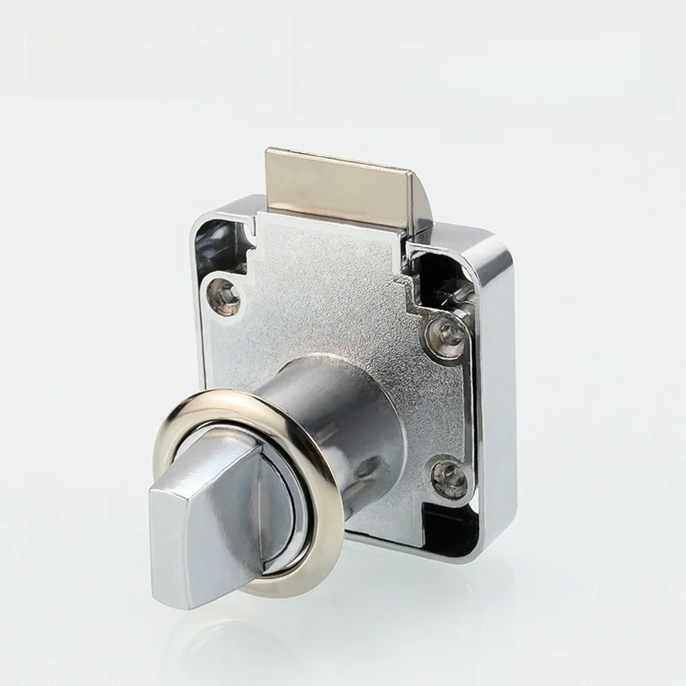 Zinc Alloy Cabinet Lock with Hand Twist Knob for Keyless Operation and Self Spring Automatic Locking Mechanism