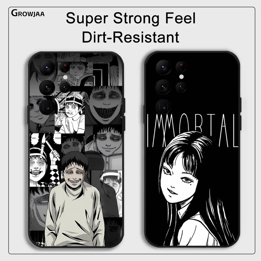 

Junji Ito horror Hot comics Phone Case for Samsung Galaxy S24 Ultra S22 S23 Ultra S21 S20 5G Protective Silicone TPU Funda