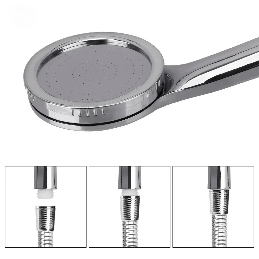 Hand Hold Water Saving Handheld Shower Head 5 Adjustable Modes High Pressure Powerful Spray for Bathroom SPA
