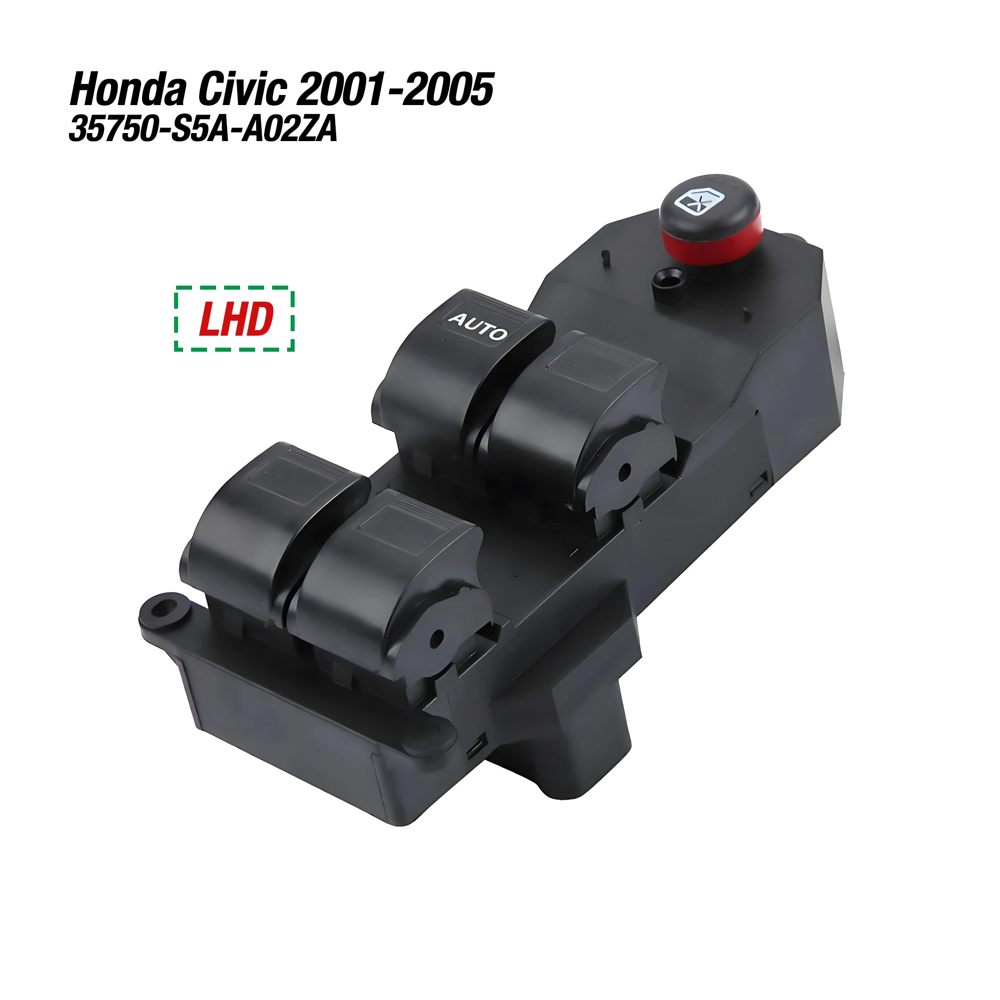 

35750-S5A-A02ZA 35750S5A02ZA для Honda Civic CRV CR-V 2001-2006, электрическая кнопка управления стеклоподъемником