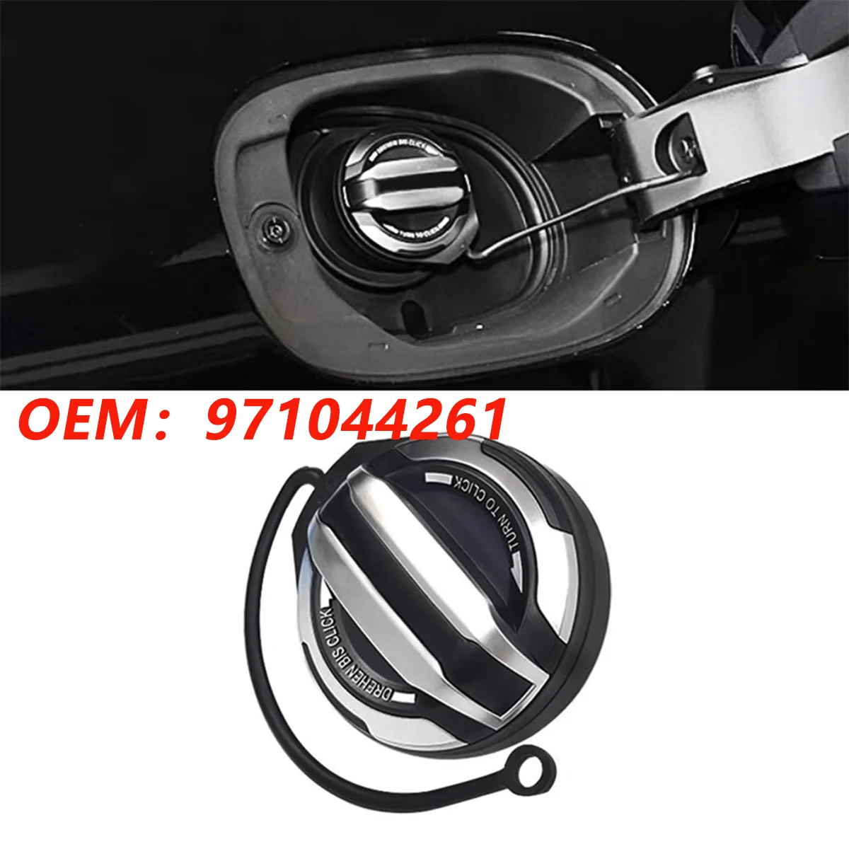 

Car Fuel Tank Cap Filler Cover For Porsche Macan Cayenne Panamera 911/718 ABS OEM 971044251 971044261 Auto External Accessories
