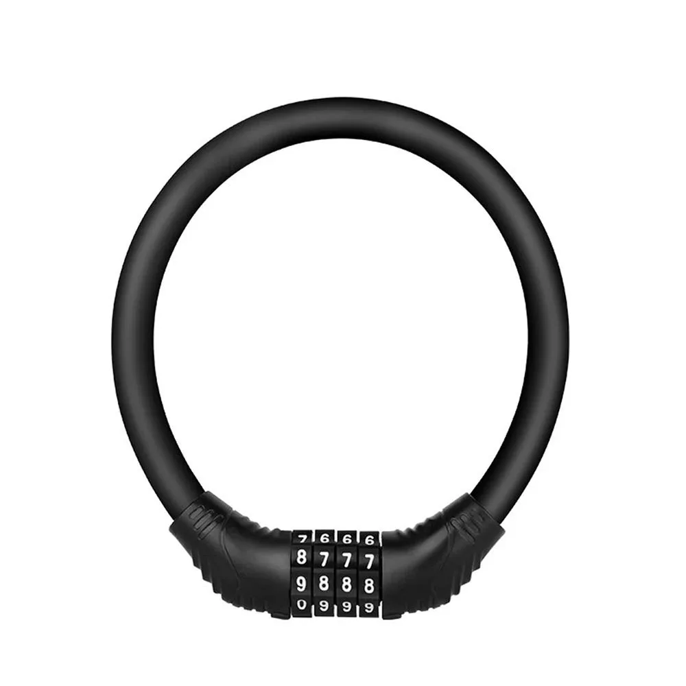 Bicycle Lock Anti-theft 4 Digit Password MTB Road Bike Safety Lock Portable Bicycle Number Lock Accessory Combination Padlock
