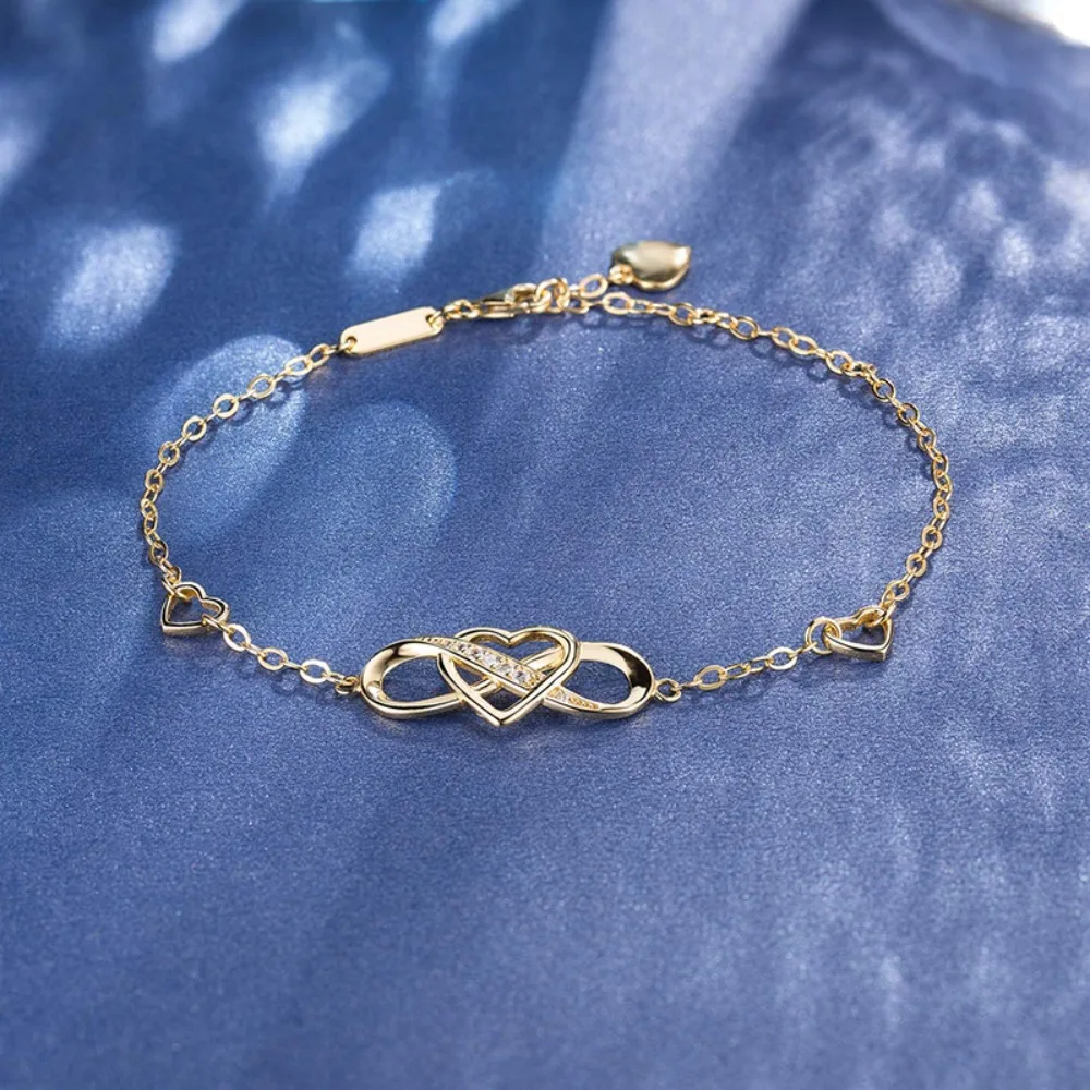 Monkton s925 sterling silver Infinity Love Bracelets for Women Birthday Valentine's Day Jewelry Gifts for Her Wife Mom