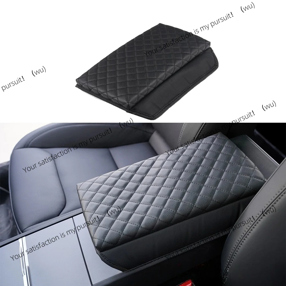 

Чехол на подлокотник из искусственной кожи для Tesla Model Y Juniper 3, защита центральной консоли Highland, мягкая подушка для подлокотника, коробка, аксессуары