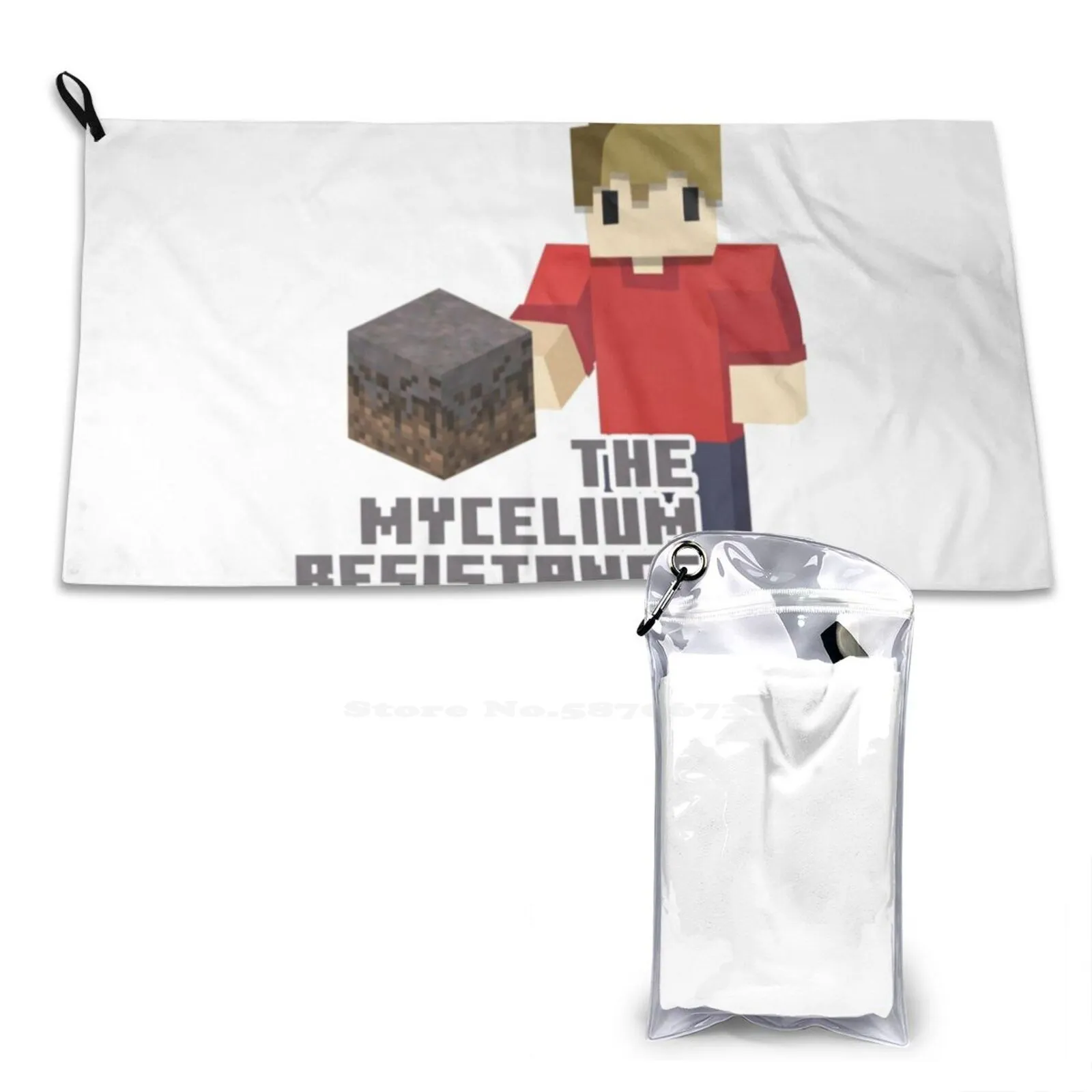 The Mycelium Resistance 3D Print Towel Sport Soft Towel Hermitcraft Season 7 Mycelium Resistance Grian Hermitcraft Grian