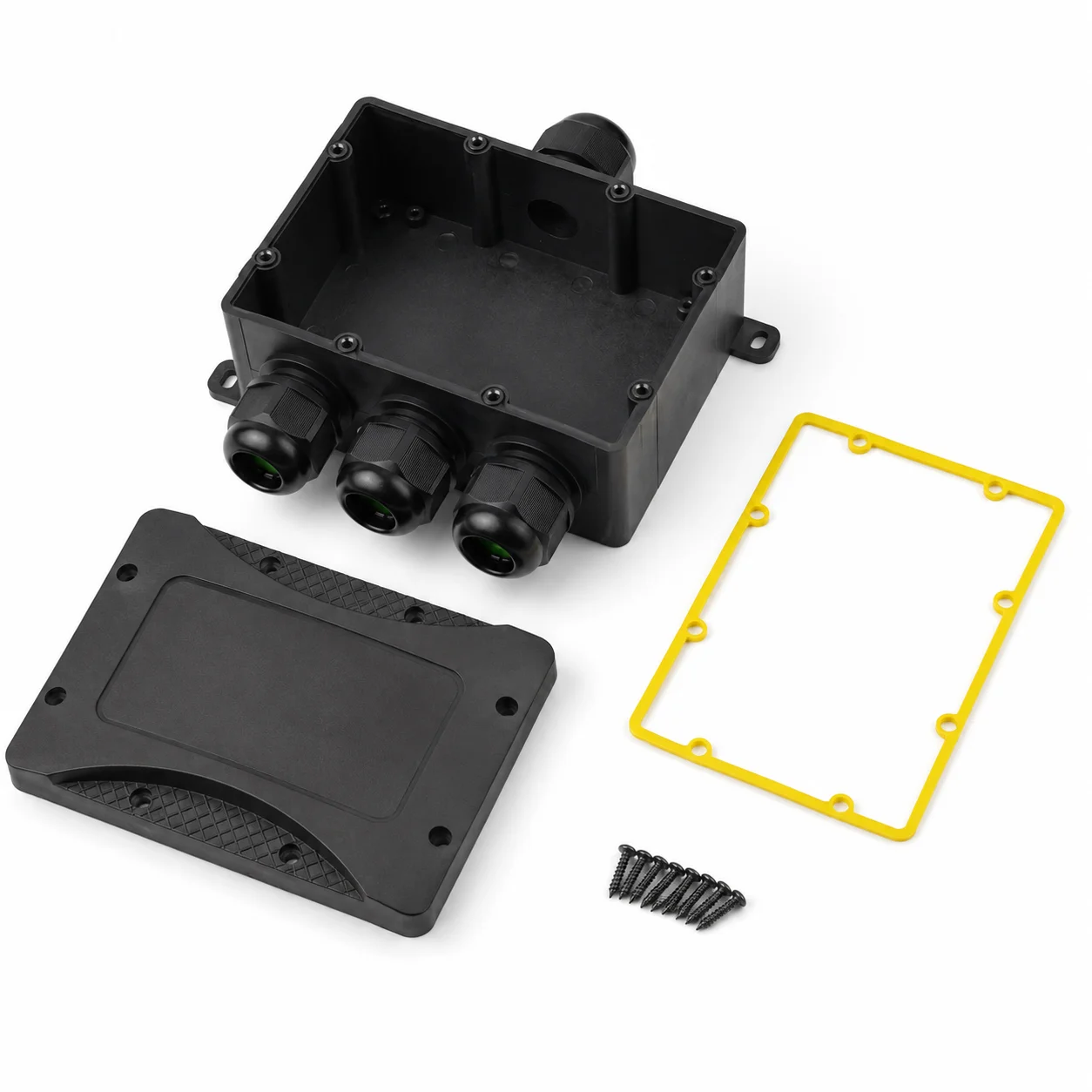 Bild 6: IP68 Wasserdichte Anschlussdose 2-8 Wege M25 Elektrischer Kabelverbinder Verteilerdose 450V für Außen- und Gartenverkabelung