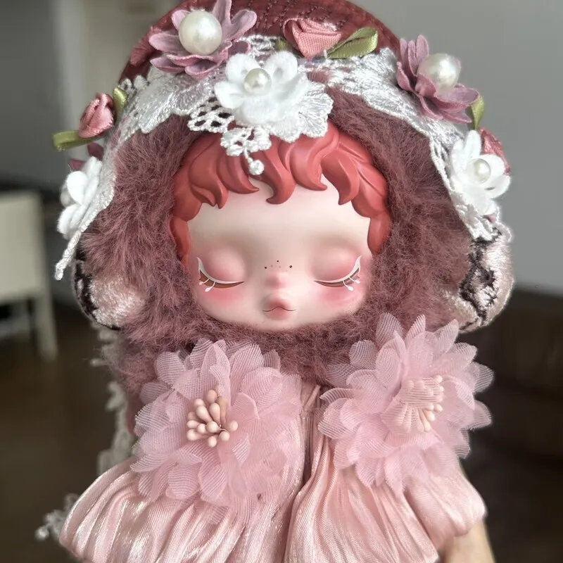 

Pink Flower Fairy Outfits For Skullpanda V1 V2 Universal Doll Clothes Handmade Mini Princess Skirt Dolls Accessories Clothing