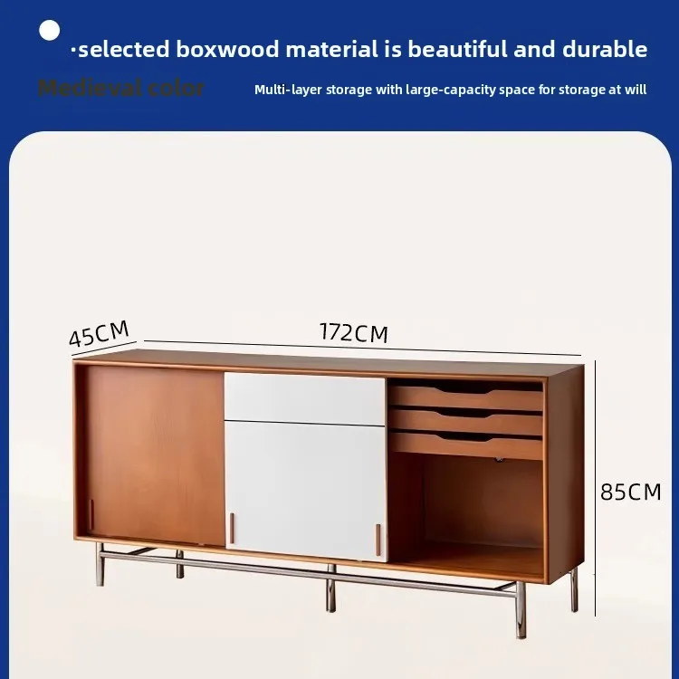 Living room storage drawer retro storage side cabinet