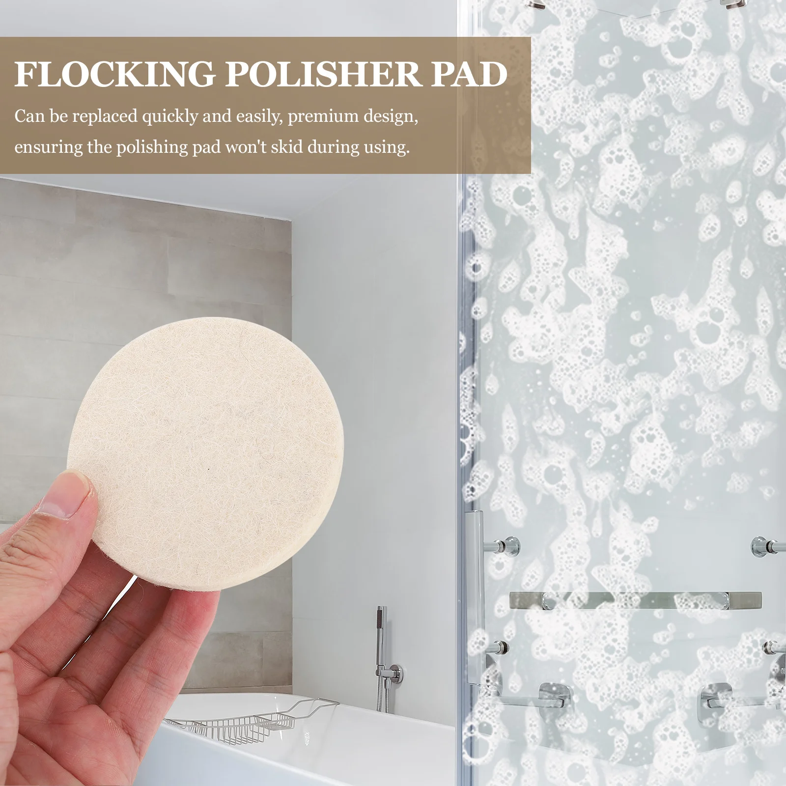 

2Pcs Wool Felt Polishing Wheel Soft Buffing Pads for Pneumatic Electric Grinding Machines Improving Polishing Effect Efficiency