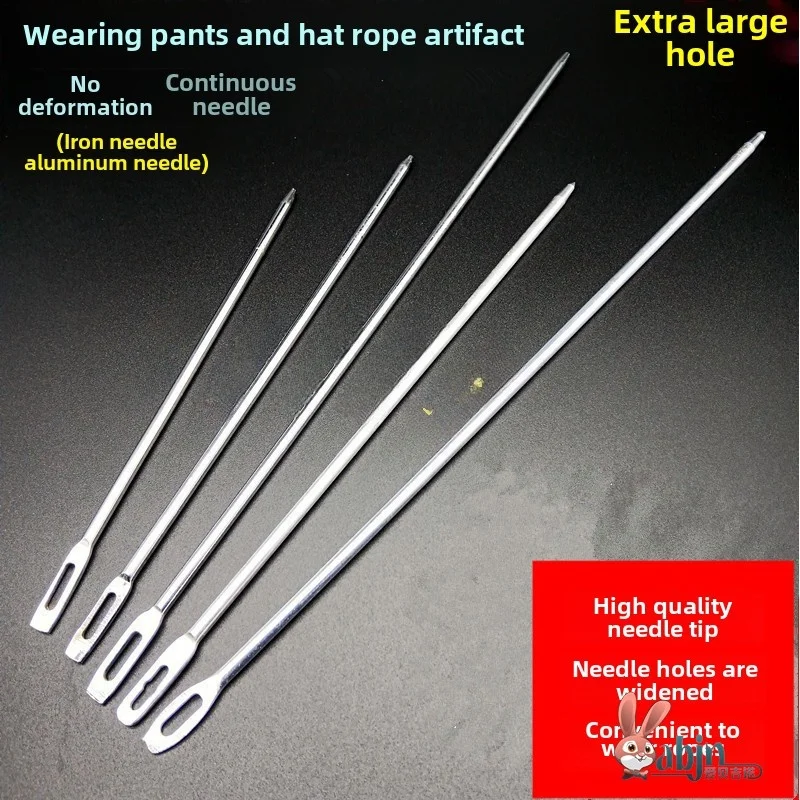 

Несмертельное средство защиты от проколов: игла для пробивания отверстий, эластичная лента с большими отверстиями, инструмент для затягивания шнура, для домашнего шитья и рукоделия ABEYINUOR