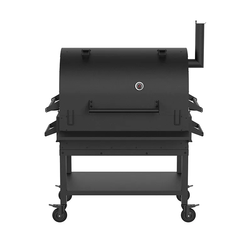 

Double commercial smoke oven, American smoke oven, round grill