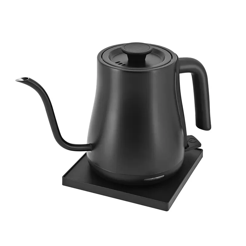 1.0L Stainless Steel Gooseneck Electric Kettle for Coffee and Tea Brewing Household Office Hot Water Pot Fast Heating