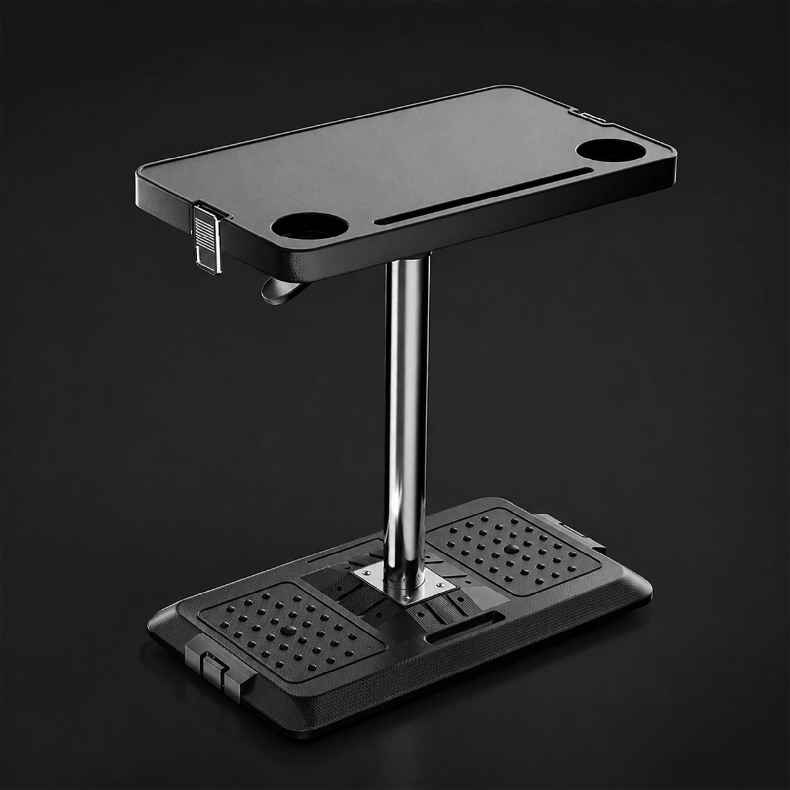 Portable Car Table High Load-Bearing Portable Car Desk with Pneumatic Lift Height-Adjustable Vehicle Table Stable Ergonomic