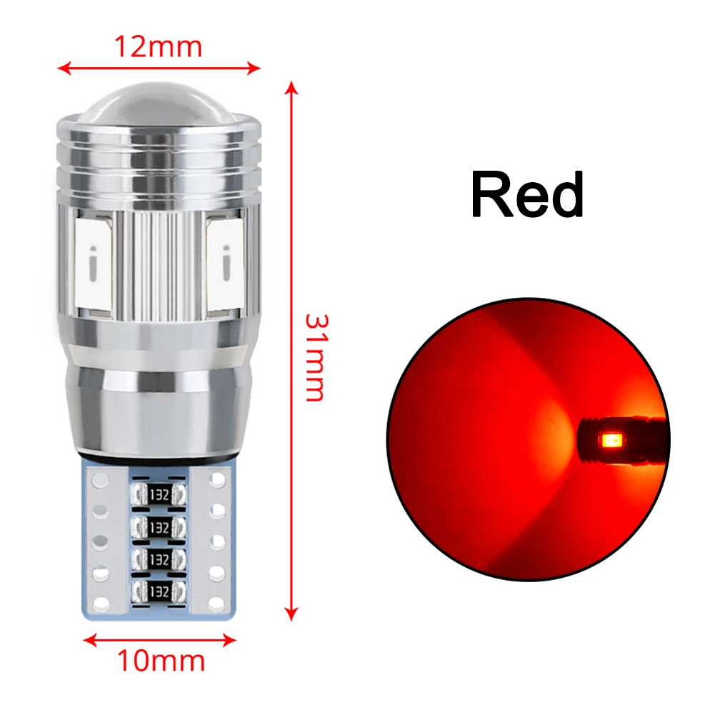 

Upgrade Your Vehicle's Lighting System with T10 Interior LED 6SMD 5630 Lens Side Marker Parking Light Pack of 2