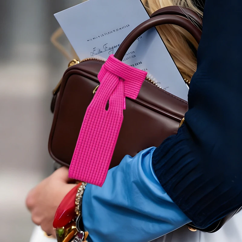 Bolso cruzado de bolsillo para teléfono móvil, bolso de punto informal, bolso de estilo versátil, Material de poliéster suave para IPhone Samsung