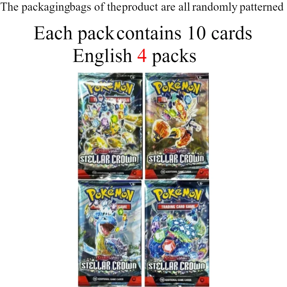40/360 Stuks Doos Pokemon Kaart Scarlet & Violet Prismatische Evolutions Engels Booster Battle Carte Trading Collection Kaarten game card