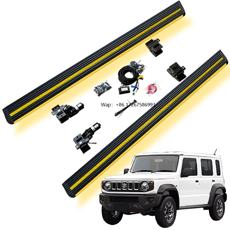 

Anti-pinch Waterproof Automatic Electric Power Side Step Running Board Dual Lights for JIMNY 4 Door 2 Door 2019-2025