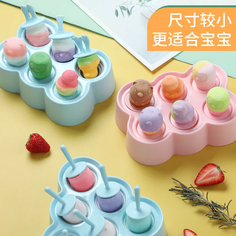 

Ice cream mold household homemade silicone popsicle frozen popsicle ice cream children make ice cream mini popsicle