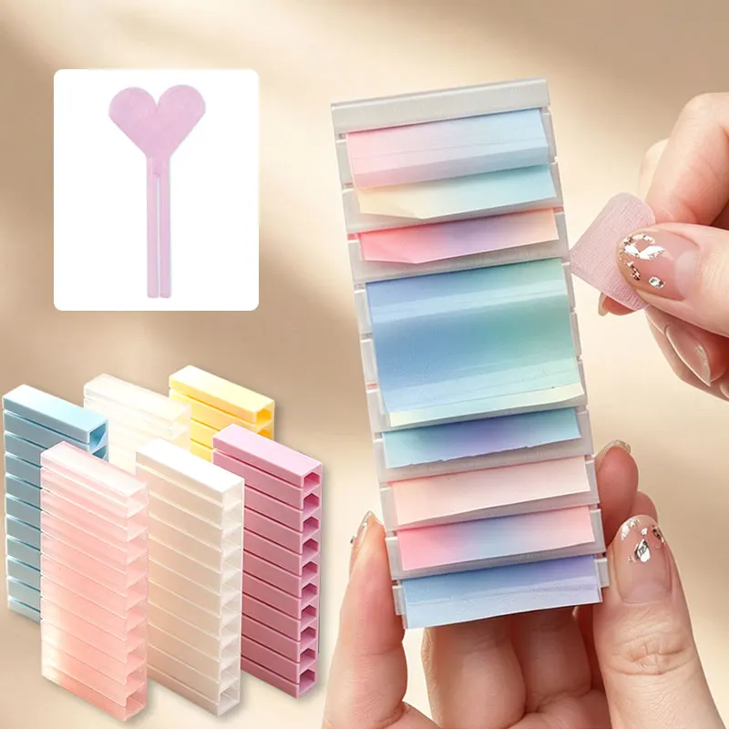 3pcs Nail Foils Gradient Transfer Foil Storage Box for Foil Sticker Storage Portable Colorful Display Stand Decals Storage Tool