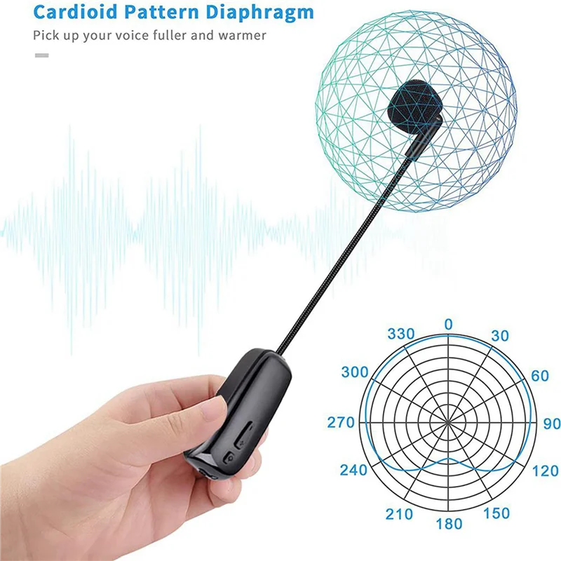 

Solid 5X New 2 In 1 Handheld UHF Wireless Microphone Professional Head-Wear Mic Volume Amplifier For Speech Teaching