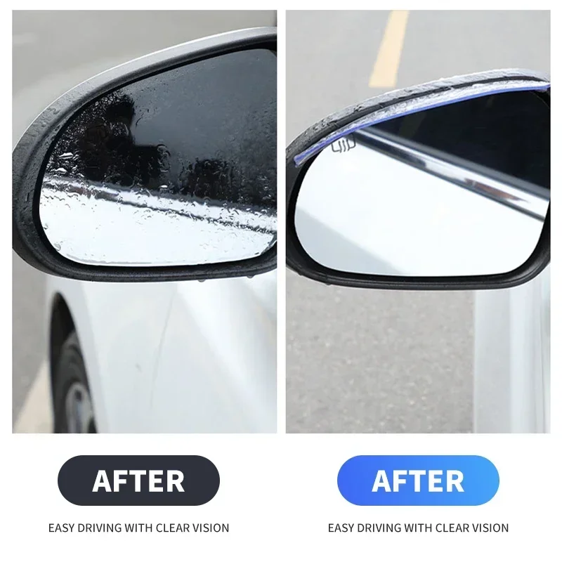 2pcs Car Rearview Mirror Rain Eyebrow Rain Shield Shade Protector Cover For Nissan X-trail Almera Qashqai Tiida Car Accessories