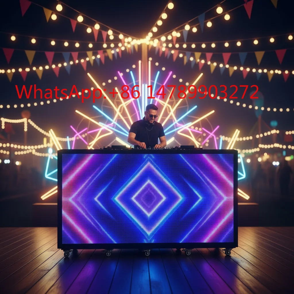 Vertical LED DJ Bar Booth P1.8 Energy Saving Video Wall Brand Promotion Digital Screen