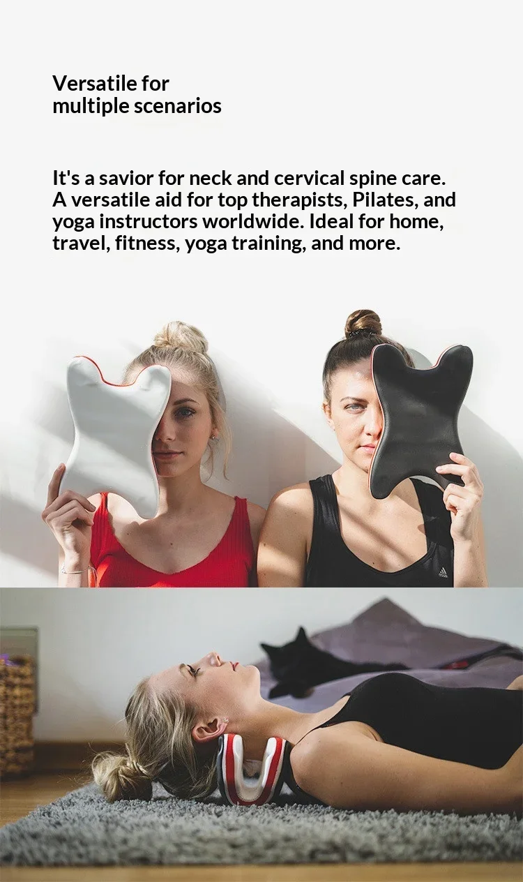EVA-Schaumstoff Wasserdichtes Nackenmassagekissen Zervikale Traktion Nackenstütze Chiropraktische Schmerzlinderung Massagegerät – Detail 6