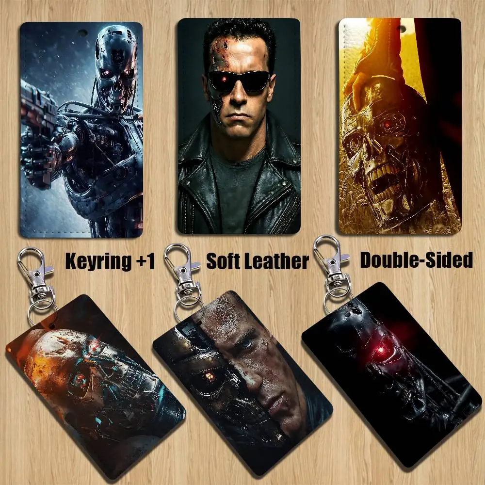

hot sci-fi The Terminator Holder For Bank Business Work Card Holder Student Card Case Bus Card Keychain