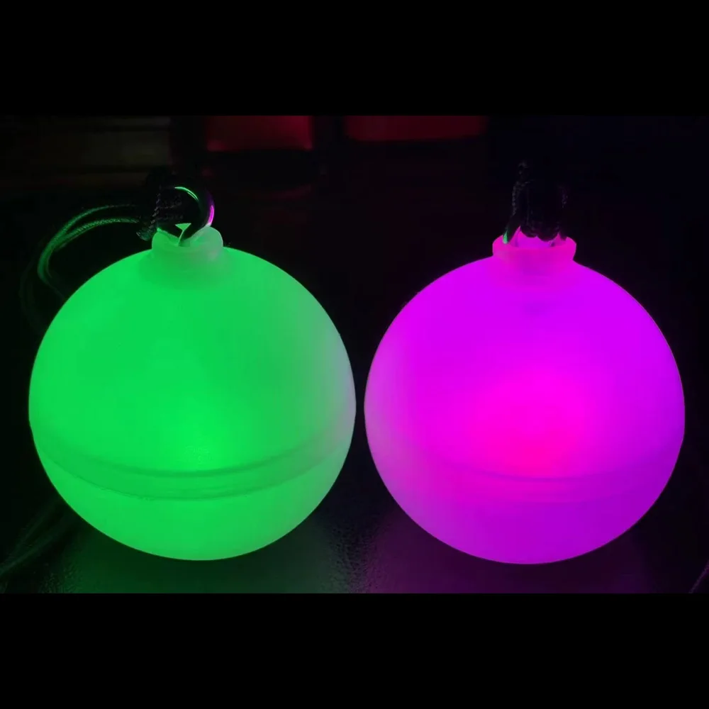 Rechargeable Remote Control LED Ball Toss Throwing Juggling Props Color Change Halloween Stage Performance Party Props Best Gift