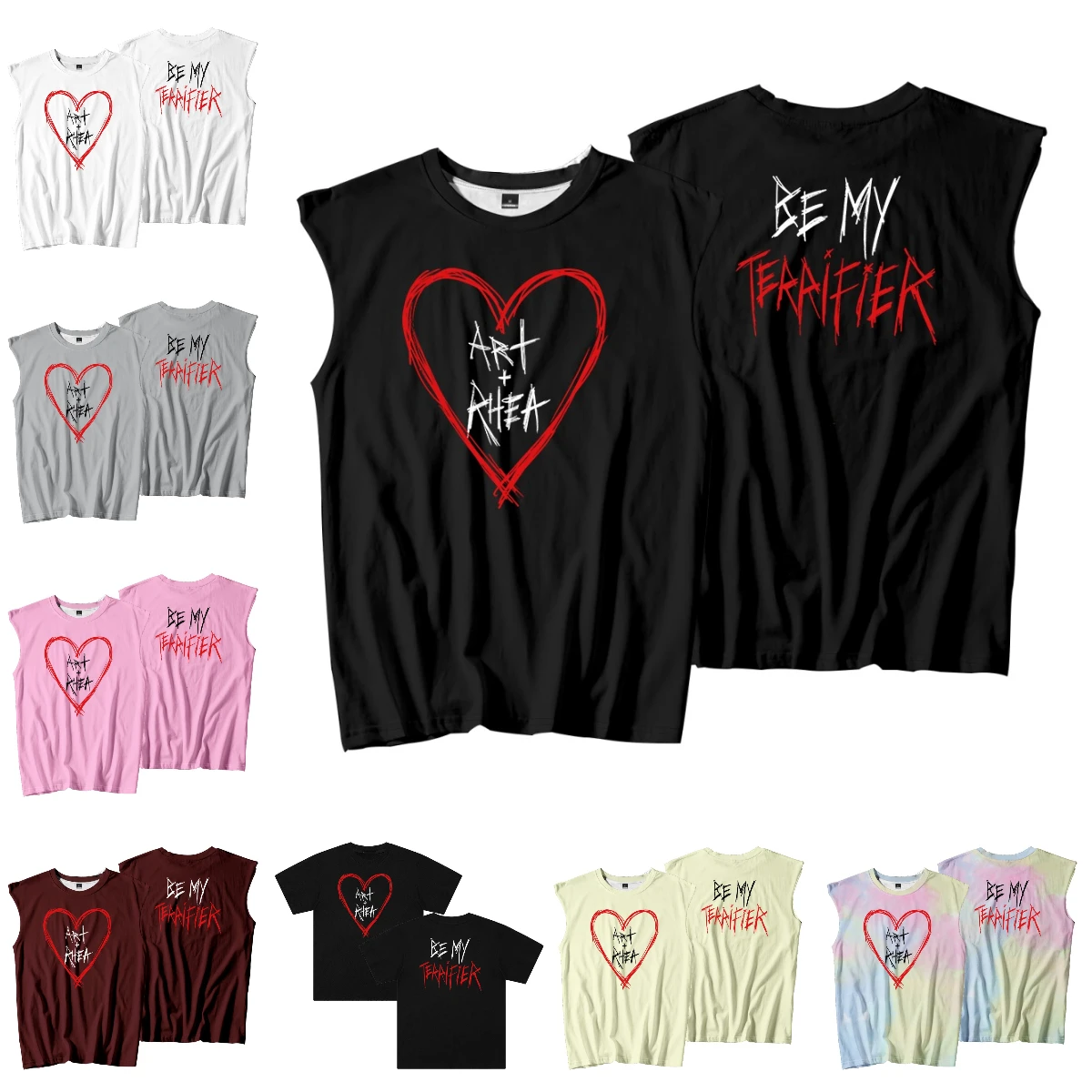 Rhea Ripley Terrifier Be My Terrifier Tank Tops Unisex Sleeveless Vest Men Women Outdoor Streetwear Tops