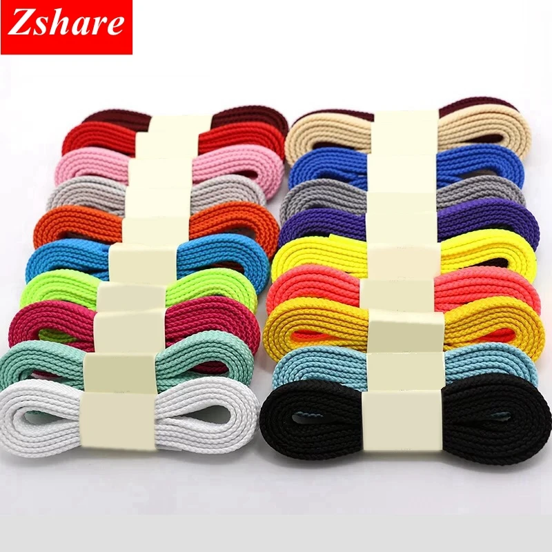 1Pair 28 Colors Classic Flat Shoelaces Quality Solid Color Sneaker Shoe Laces for All Shoes Strings 100cm 120cm 140cm 160cm