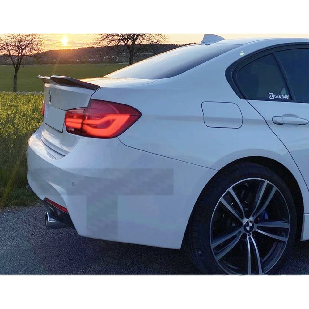 

FOR BMW F30 F35 3 Series Sedan / F80 M3 2013-2018 PRO Style Rear Spoiler Lip Real Carbon Fiber / Forged Carbon Trunk Car Spoiler