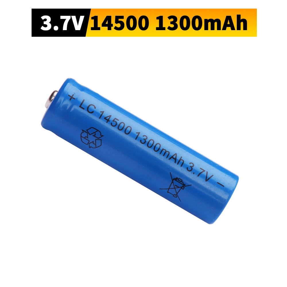 1-5pcs 1300mAh 3.7V 14500 Li-ion Rechargeable Batteries AA Battery Lithium Cell for Led Flashlight Headlamps Torch Mouse