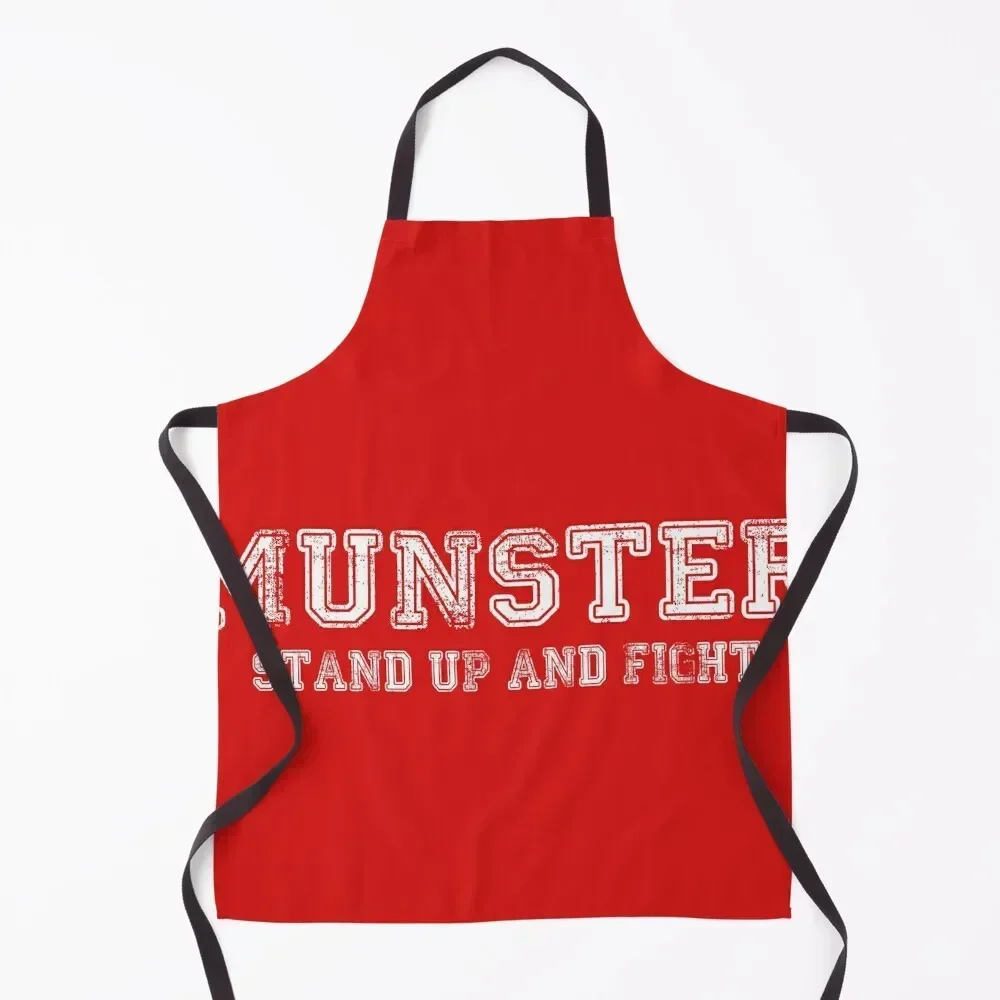 

Фартук Munster Rugby Stand Up and Fight, предметы домашнего обихода, чистящие средства для дома, кухонные аксессуары, 2022, мужской кухонный фартук