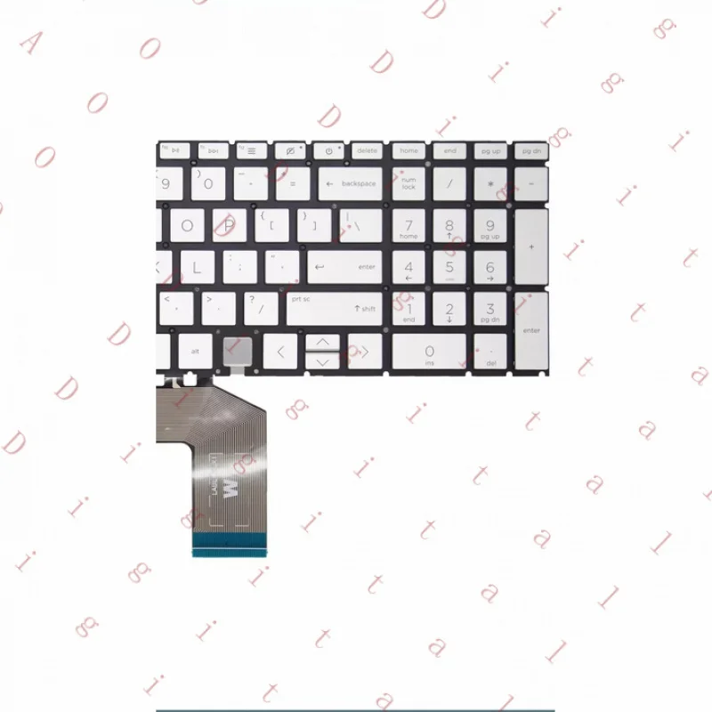 L... silver Keyboard For HP Envy x360 15-EE 15M-ED TPN-C149 15-AG TPN-W140 Backlit