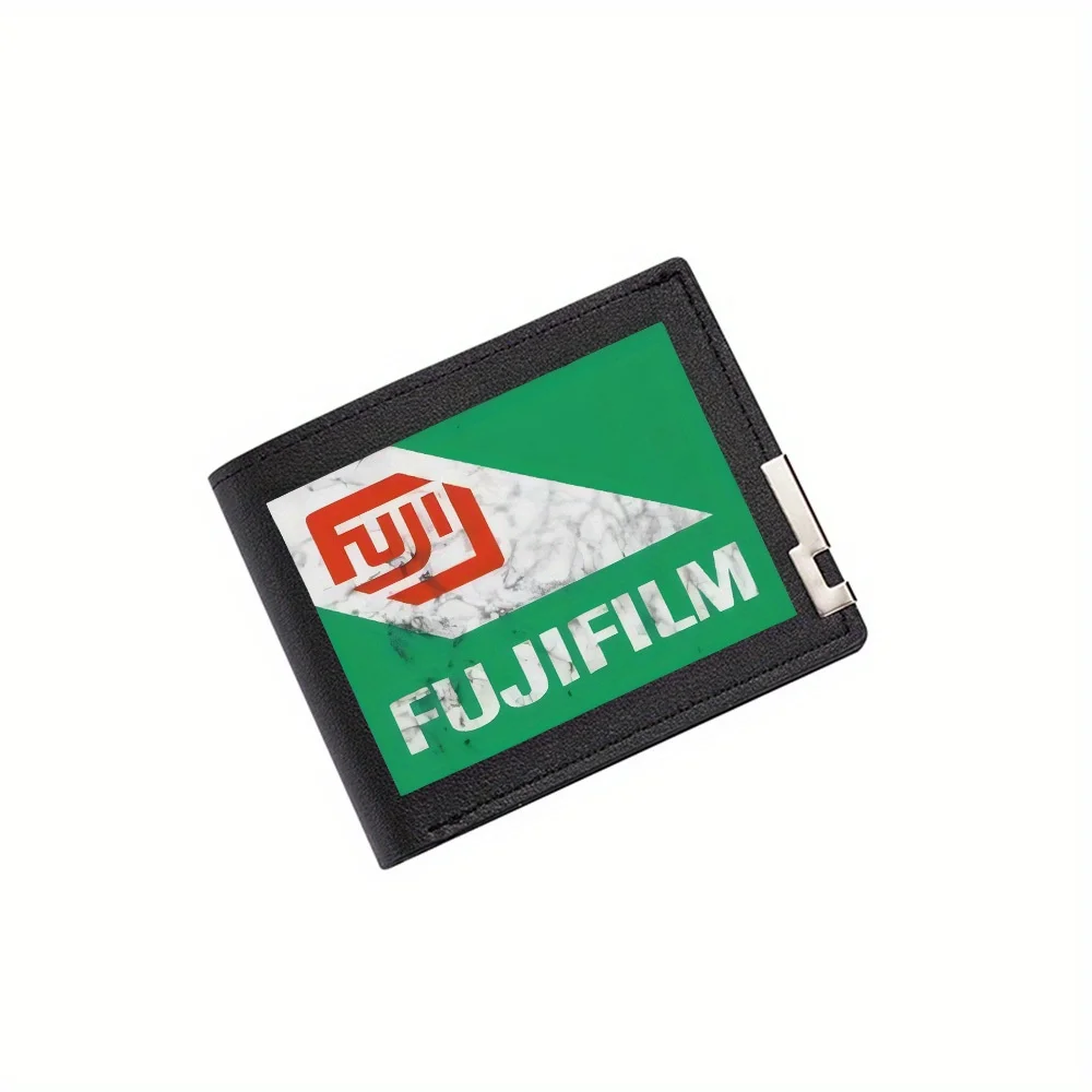 Red symbol logo,green background,white text Men's Wallet Printing Design Simple Modern Stylish Business Father's Boyfriend's Chr