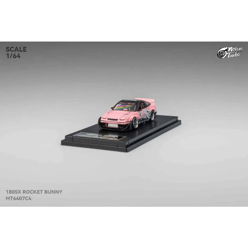 Diecast Microturbo MT 1:64 Scale 180SX Rocket Rabbit Widebody Alloy Car Model